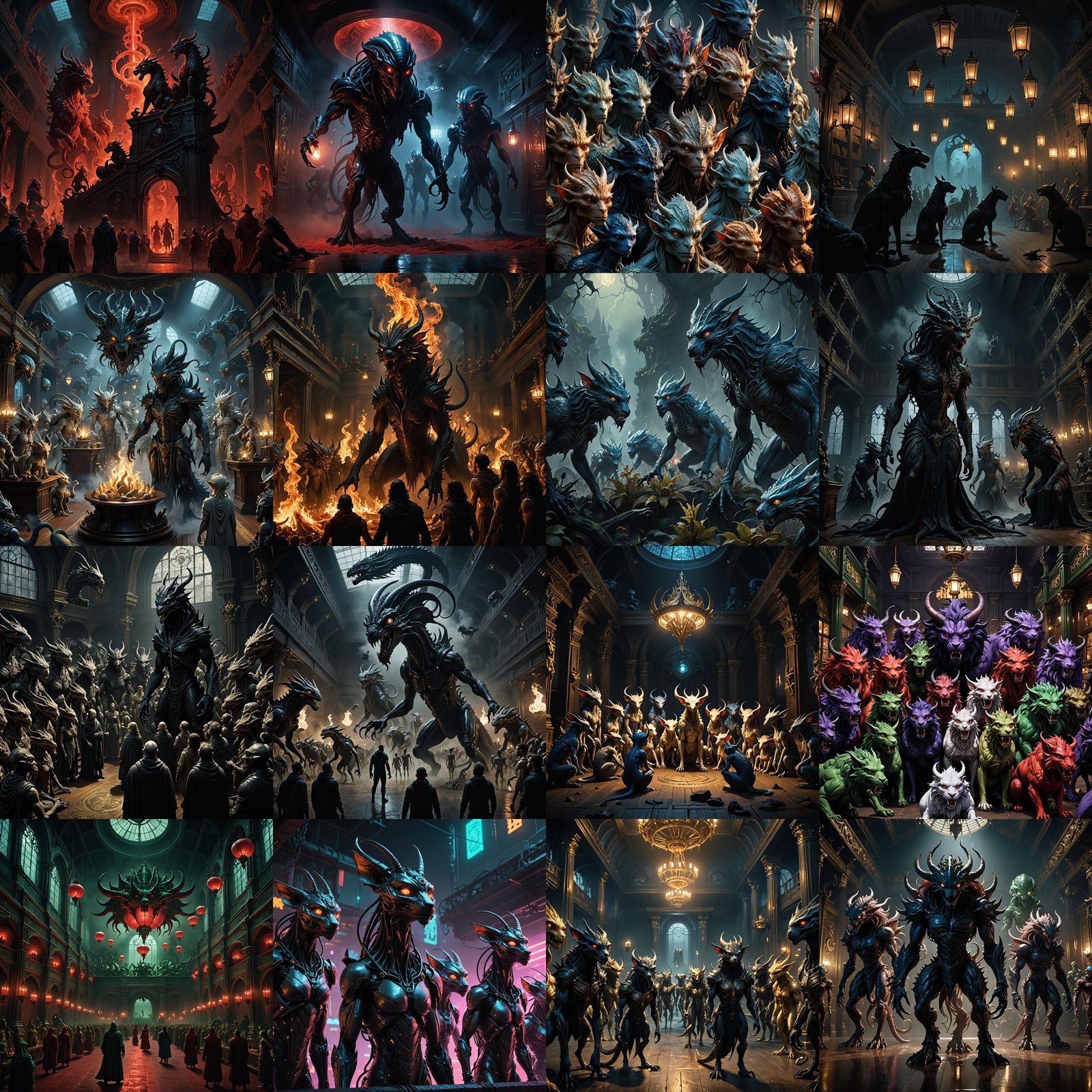 Unsettling Alien Chimeras Auctioned in 3D Anime Art