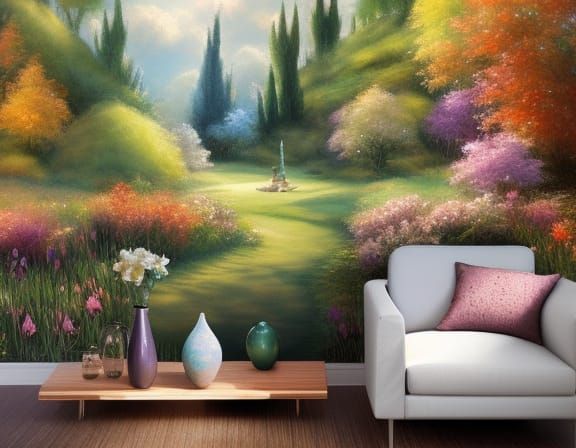 Alice's Tea Party: Watercolor Fantasy in Wonderland