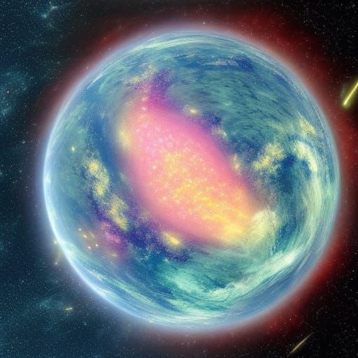 Exploding Planet in Deep Space