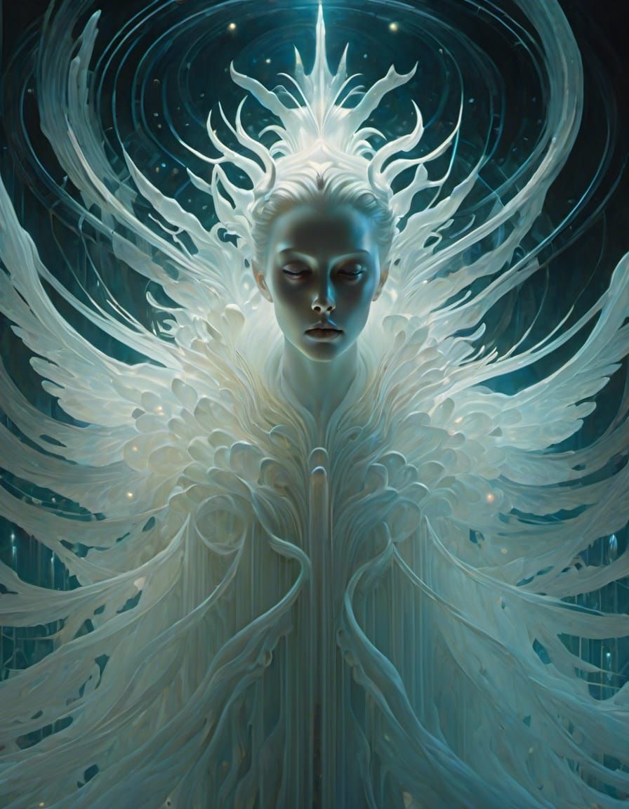 Ethereal Ghost in Hyperdetailed Digital Painting