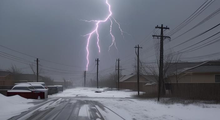 Winter Storm Devastation in Houston, Texas