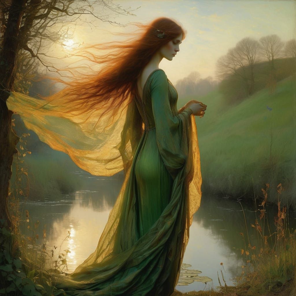 Morgan le Fay, Elegant and Enchanting: emphasize her beauty and allure