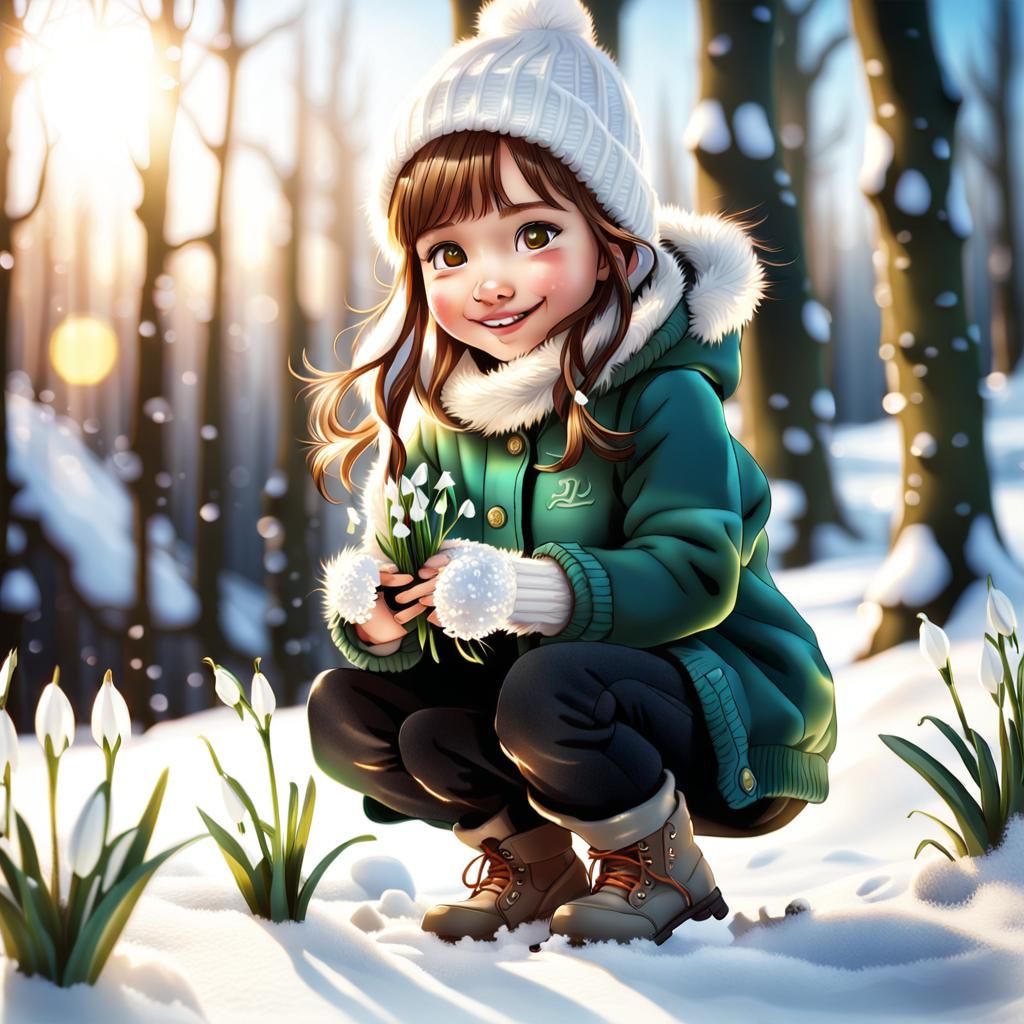 The First Snowdrop Of Spring