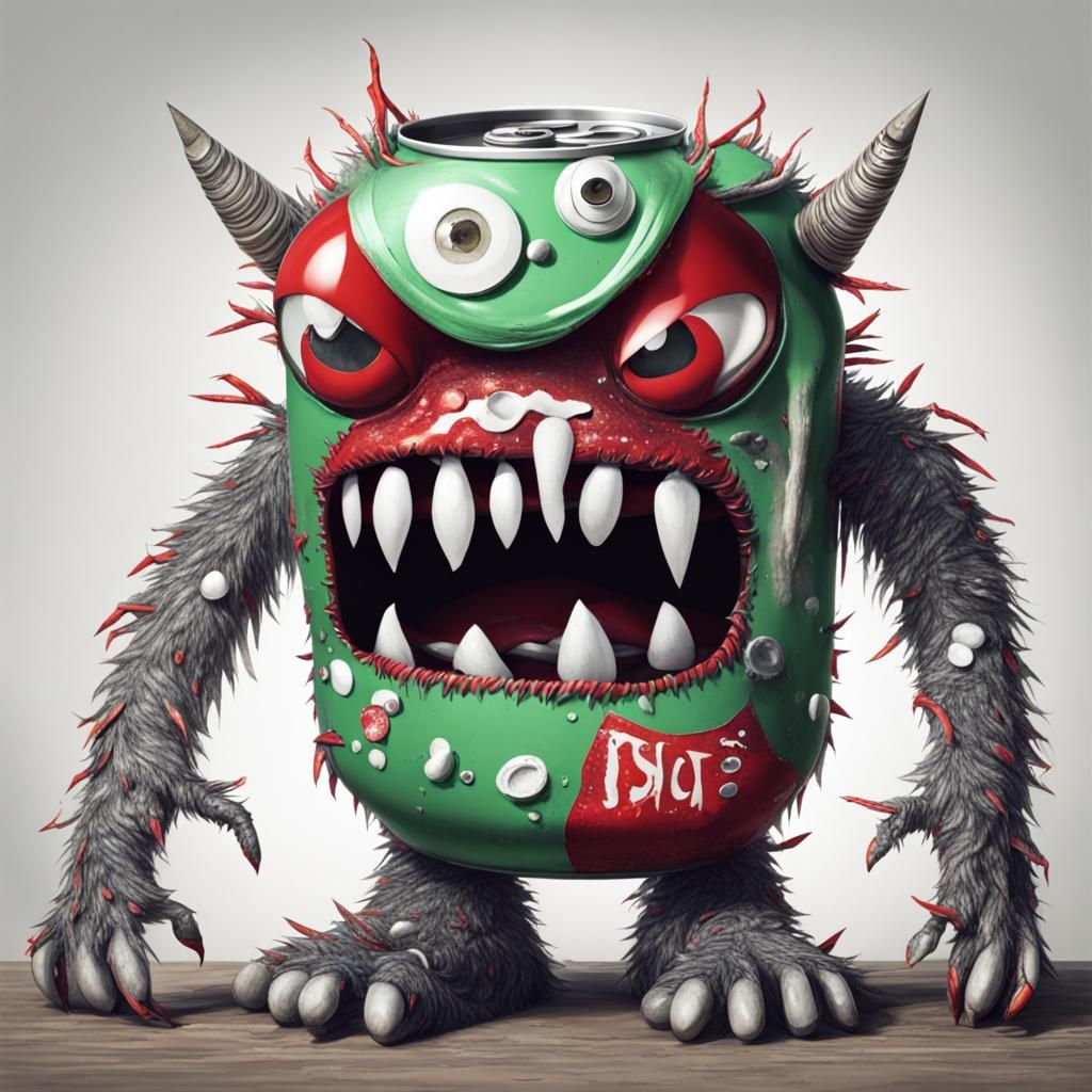 Soda Can Monster: An AI Interpretation