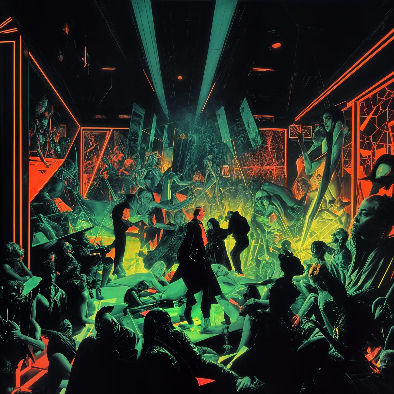 Neon Demons Lounging in the Club VII