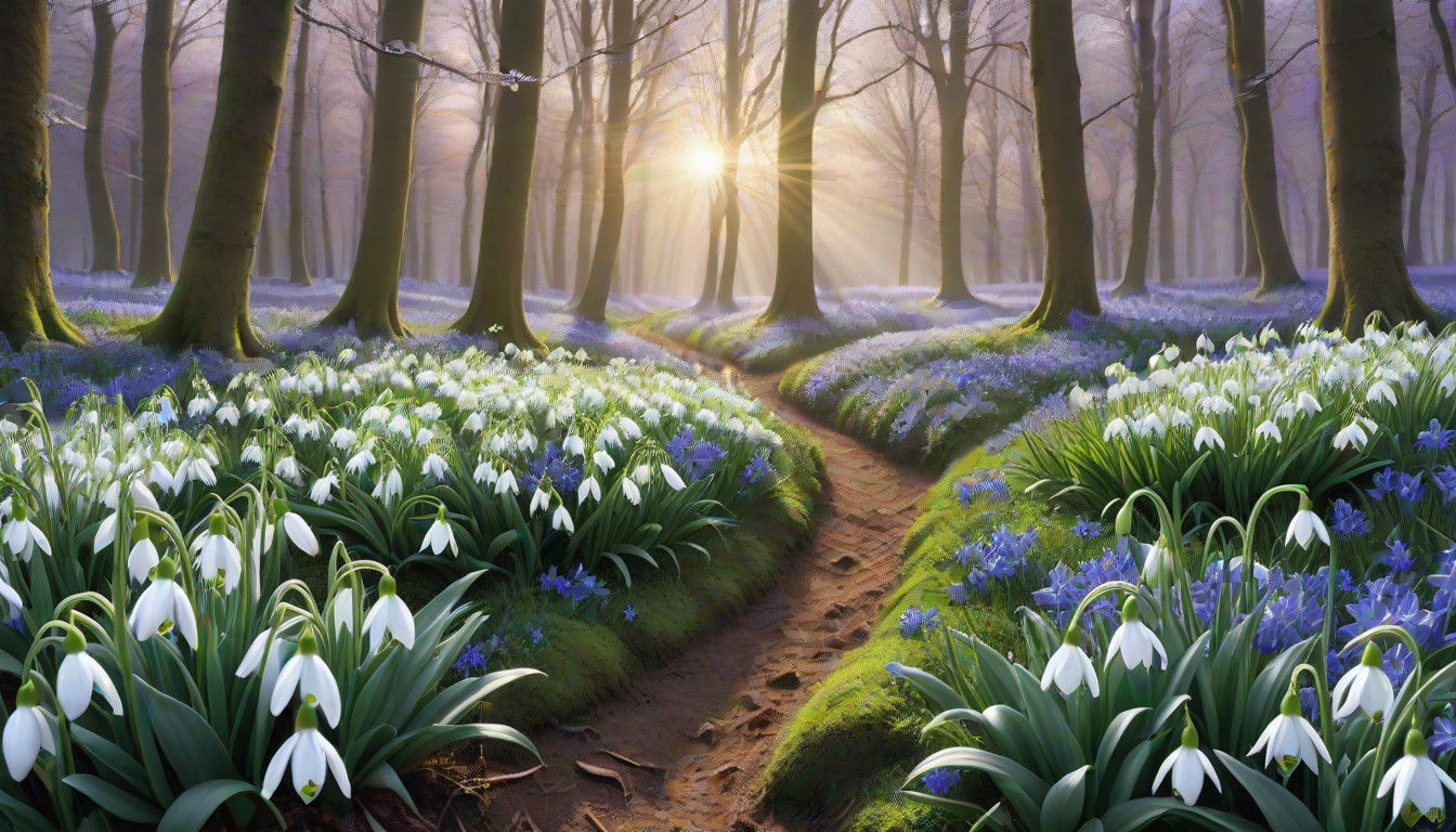 Dreamscape in Serene Renewal, a Cyberpunk-Style Collage