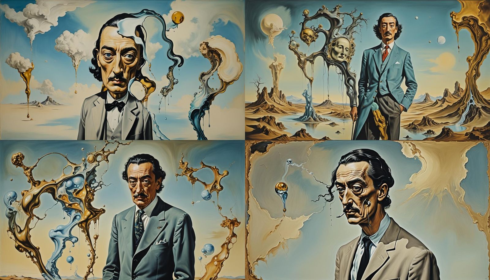 Surreal Fashion in Salvador Dali's Melting Oil Style