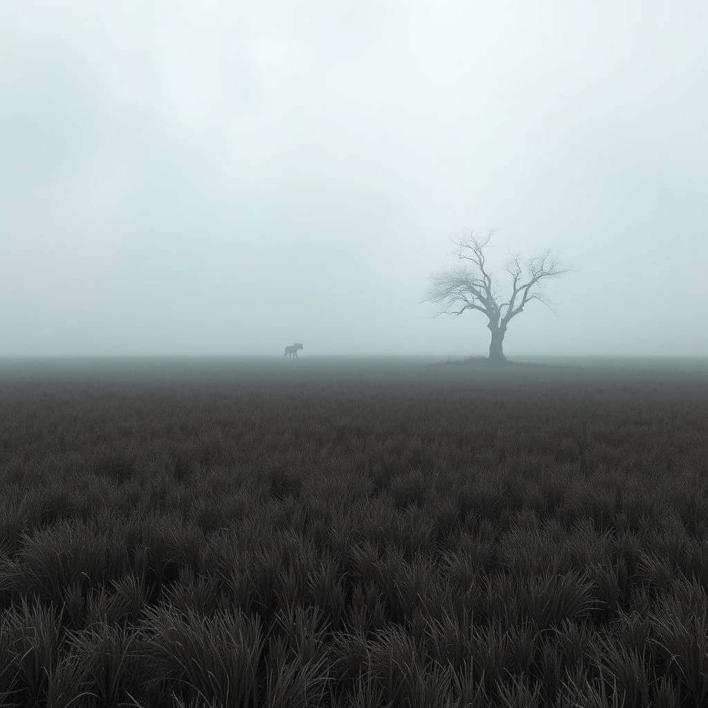 Ethereal Dreamscape on a Desolate Horizon
