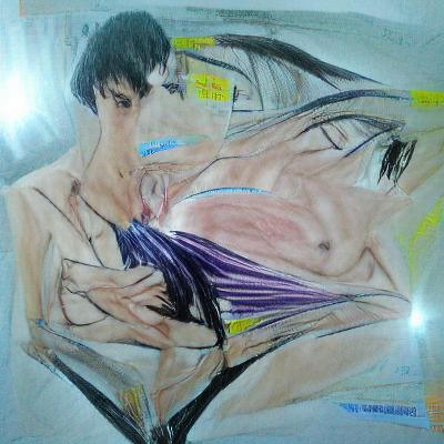 Hyperrealistic Anime Artwork: Intimate Encounter