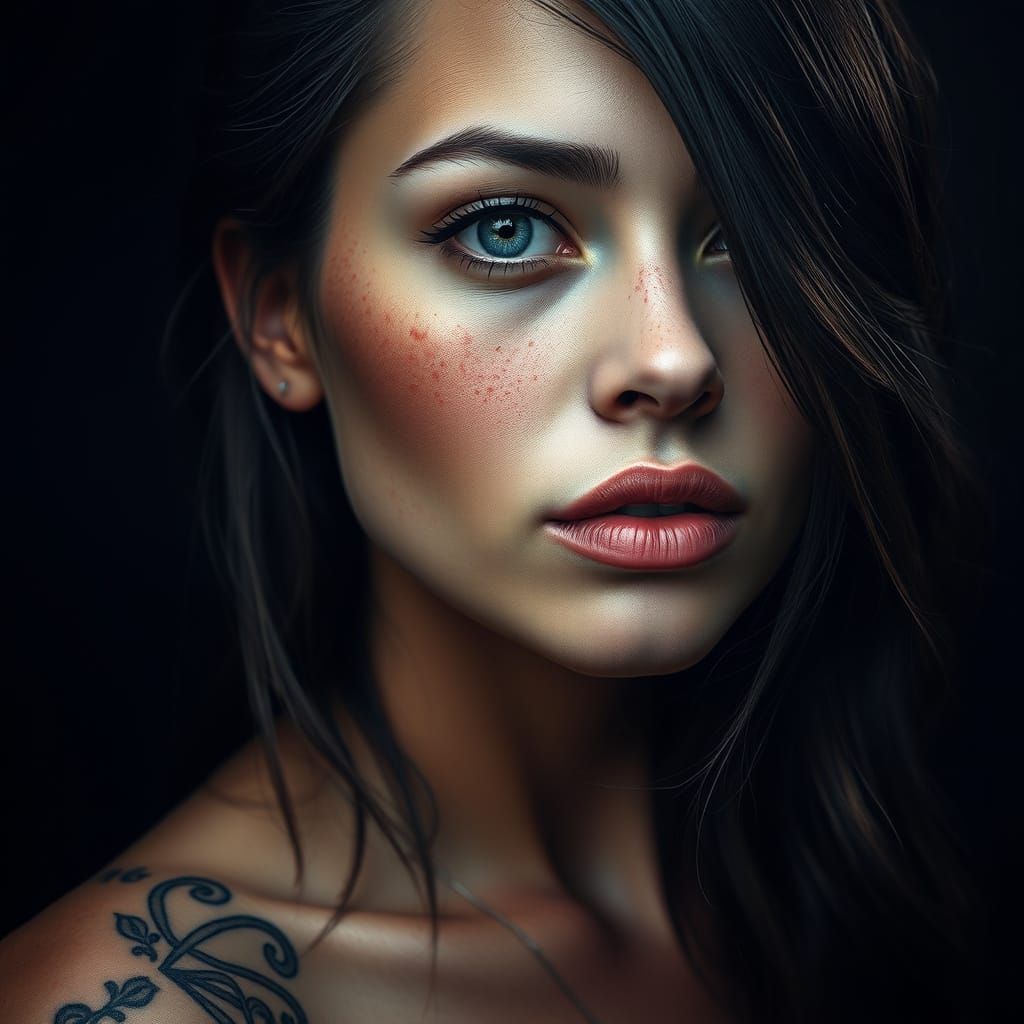 Ethereal Beauty in Dark Fantasy Realism