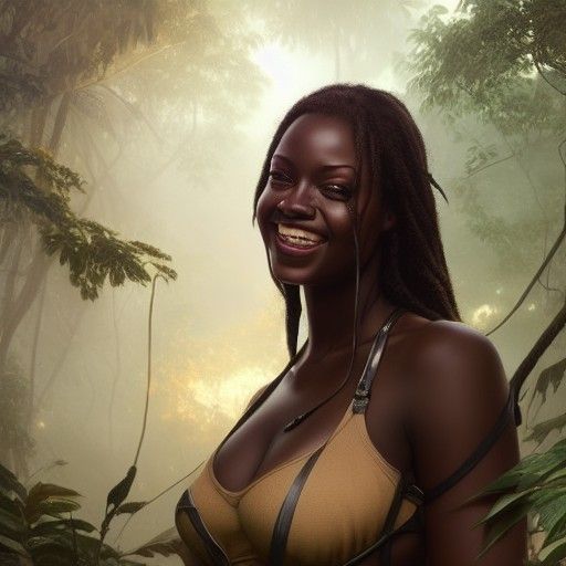 Jungle Trooper Portrait in Hyperrealistic Style