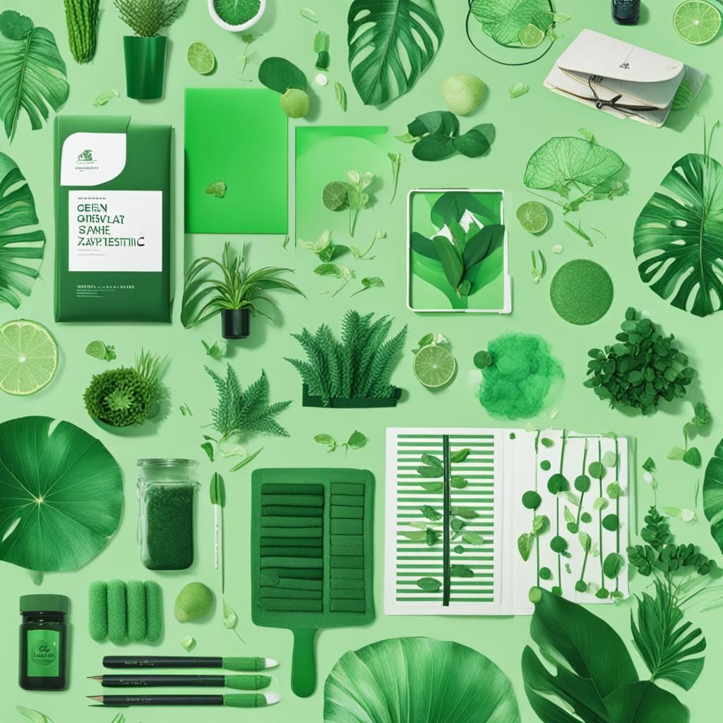 Green Aesthetic AI Image