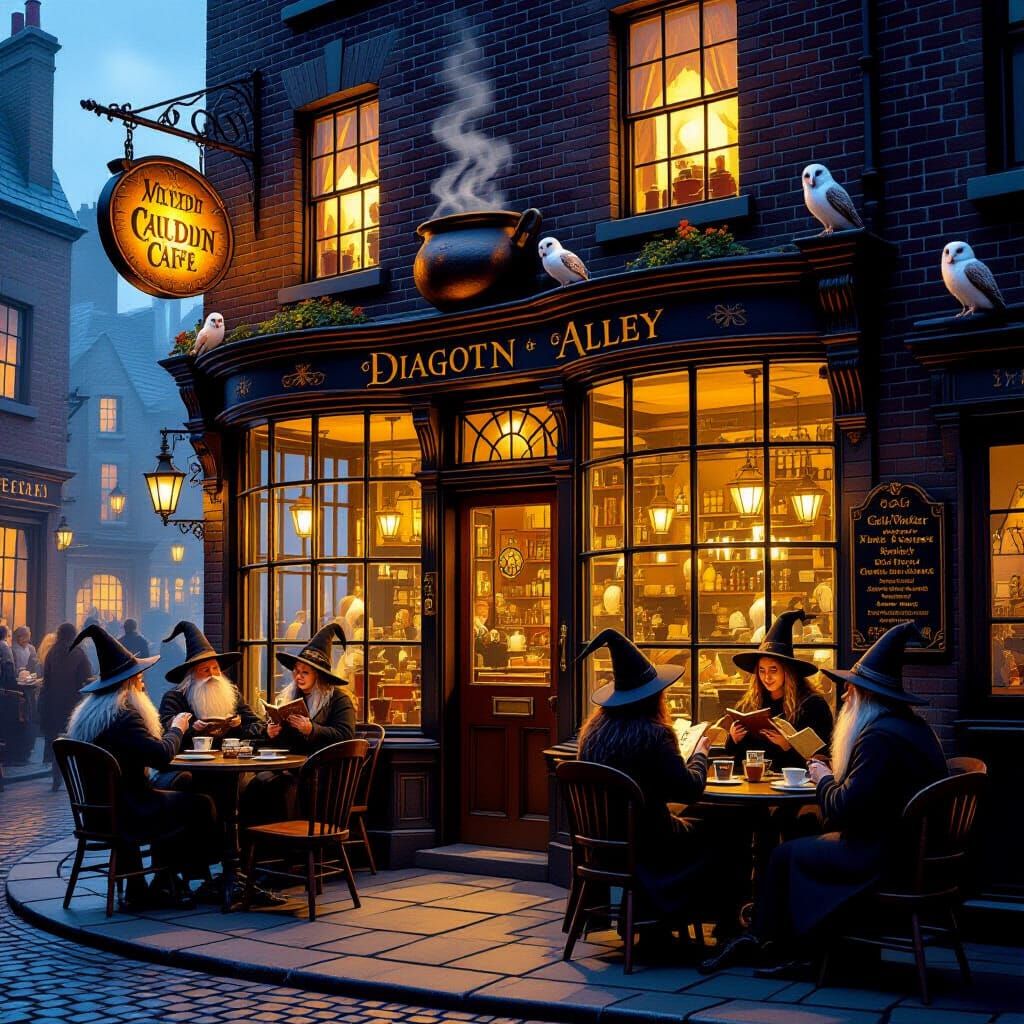 Wizarding Cafe on Diagon Alley