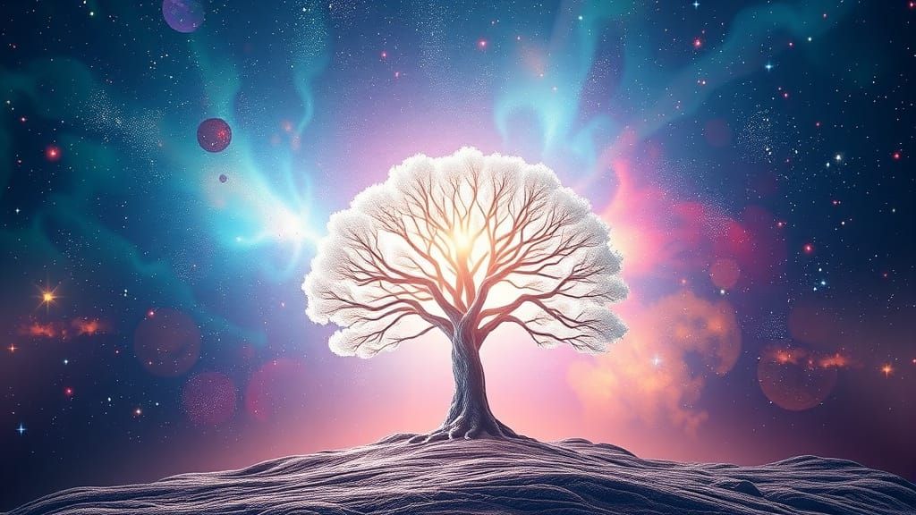 Vibrant Tree Seed Radiates Rainbow Colors in a Fantastical, ...