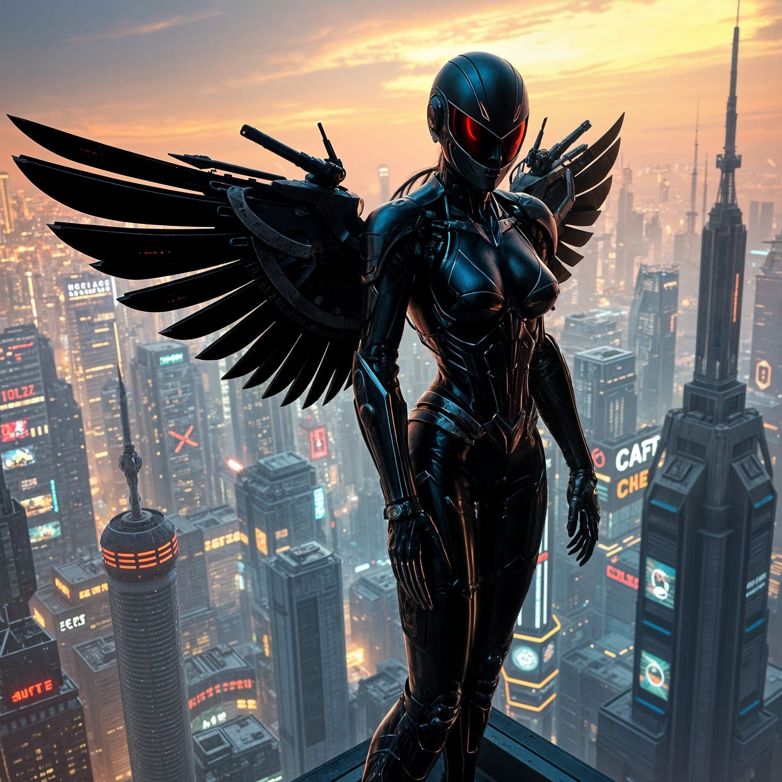 Cyberpunk Angel of Death