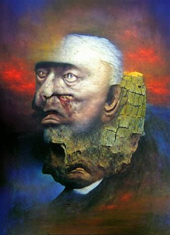 Surreal Nightmare Portrait in Dark Fantasy Style