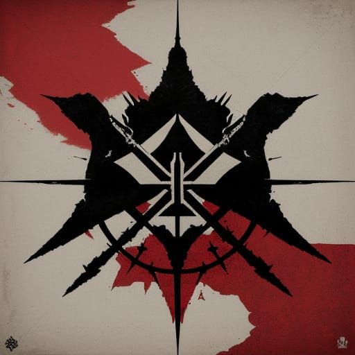 Anarcho-Combatocracy Symbol: Flag of Stateless Combat Govern...