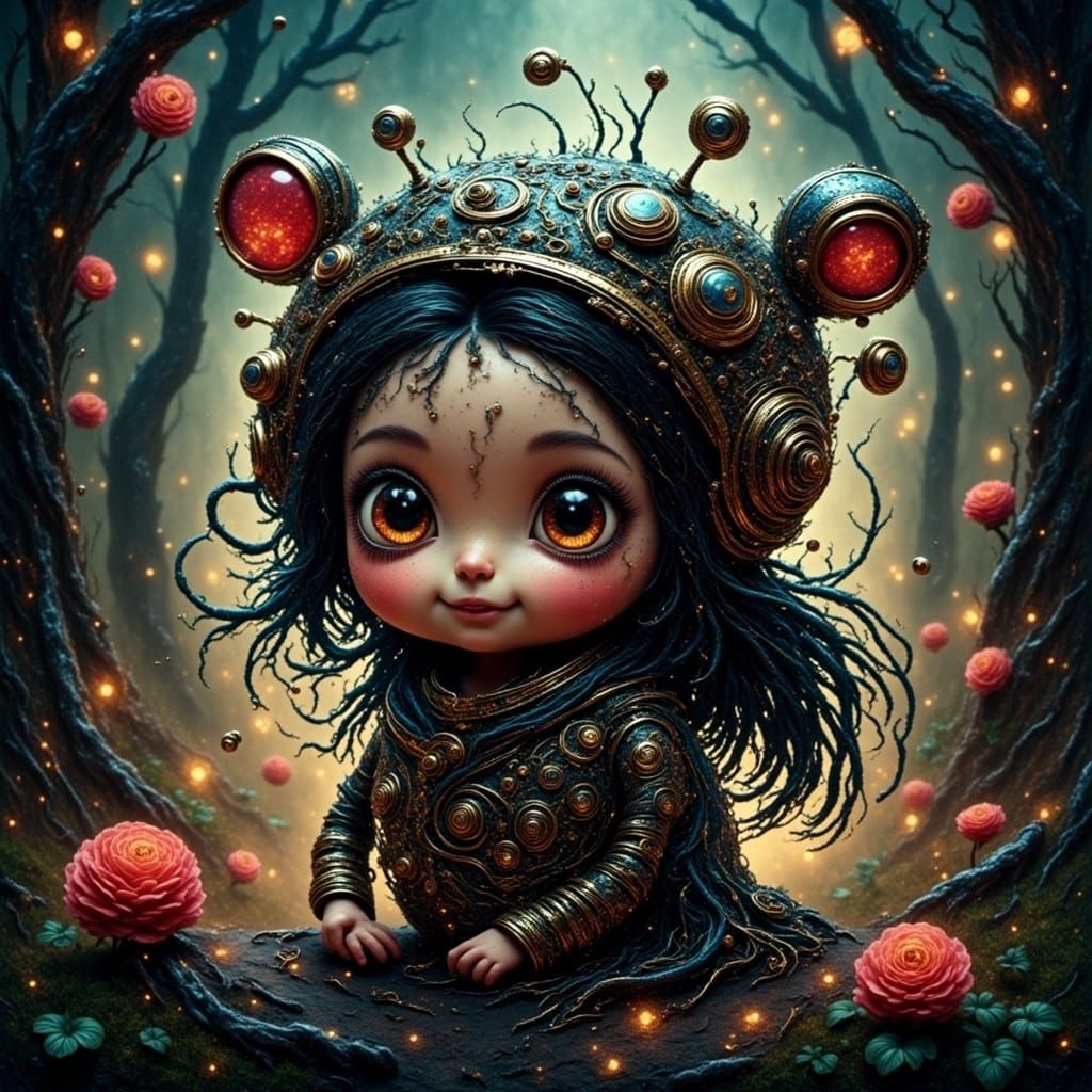 Gizella in Whimsical Storybook World