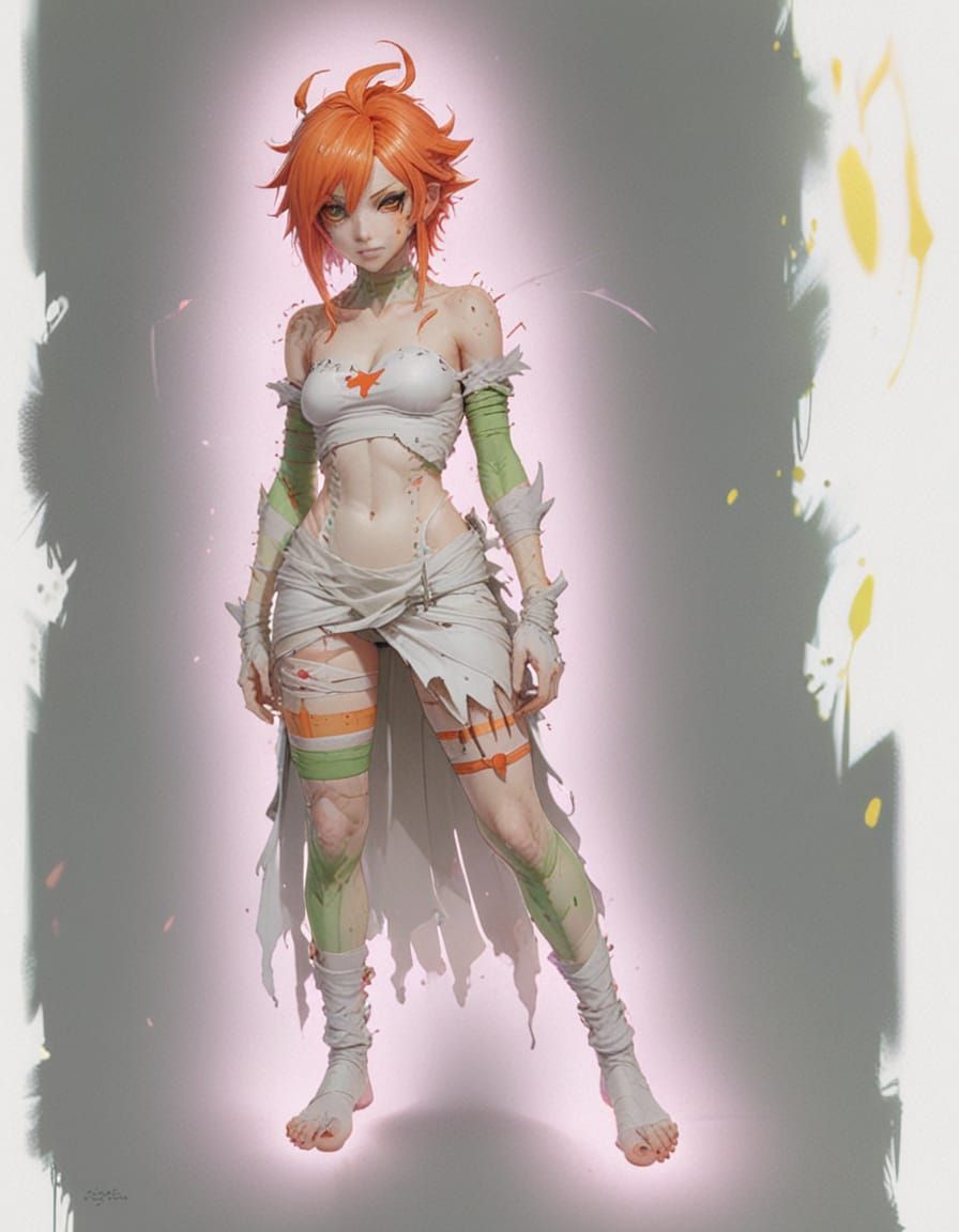 Vibrant Anime Monster Girl Gwen