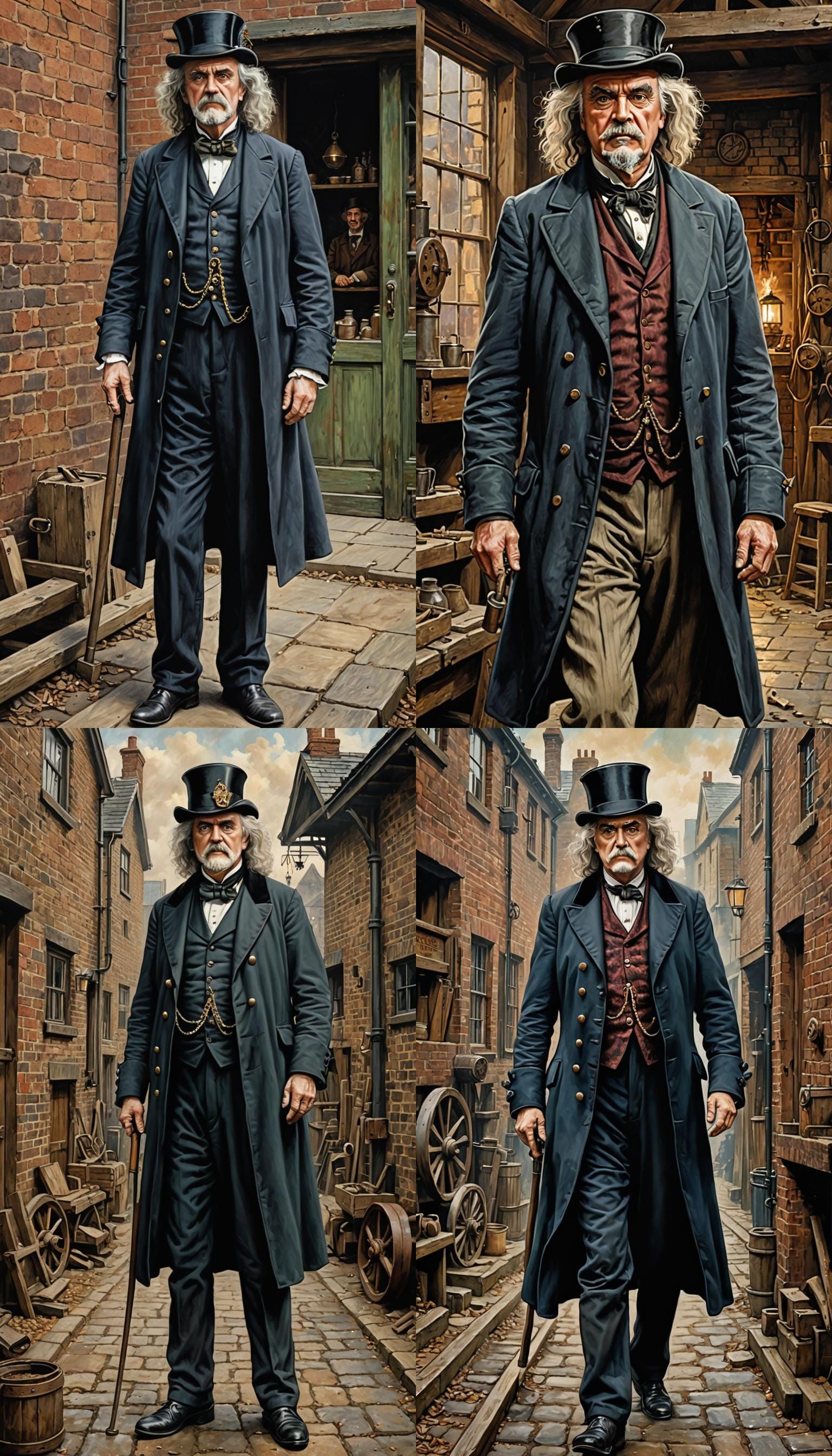 Billy Connolly as Aging Victorian Mill Owner