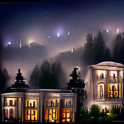 Endless Fields Under Swirling Sky