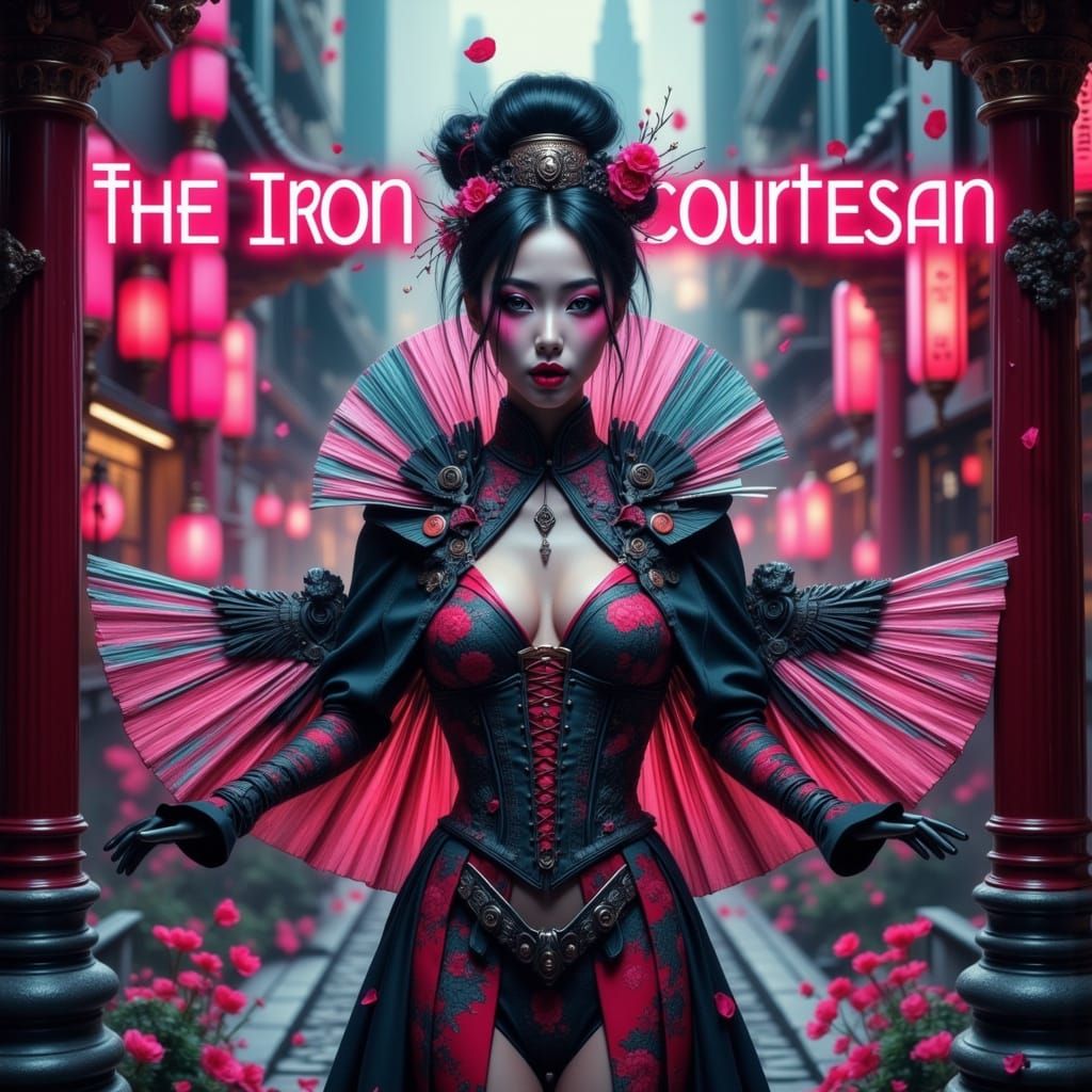 Lethal Iron Courtesan with Mechanical Sleeve Fans