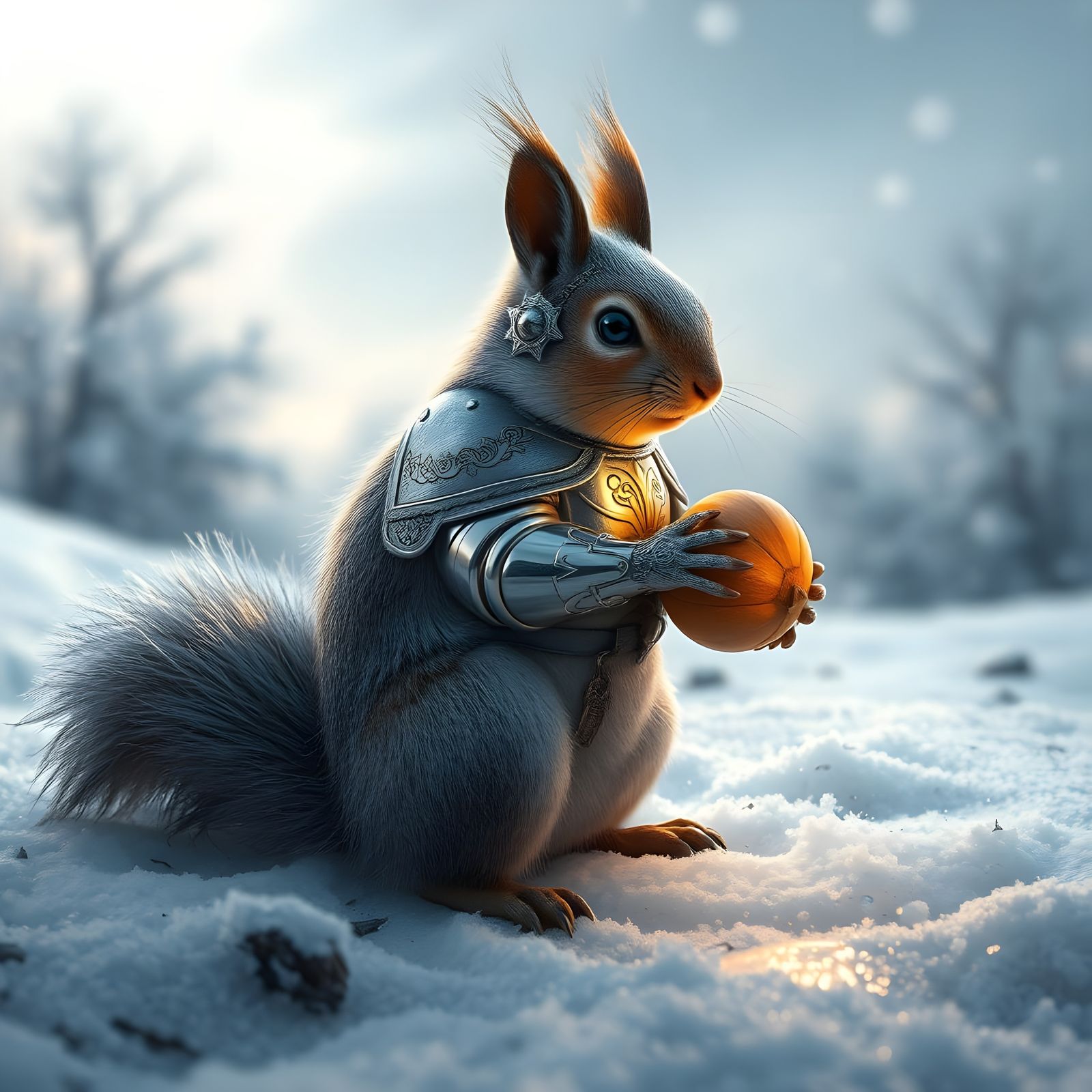 Medieval Squirrel in Shining Armor