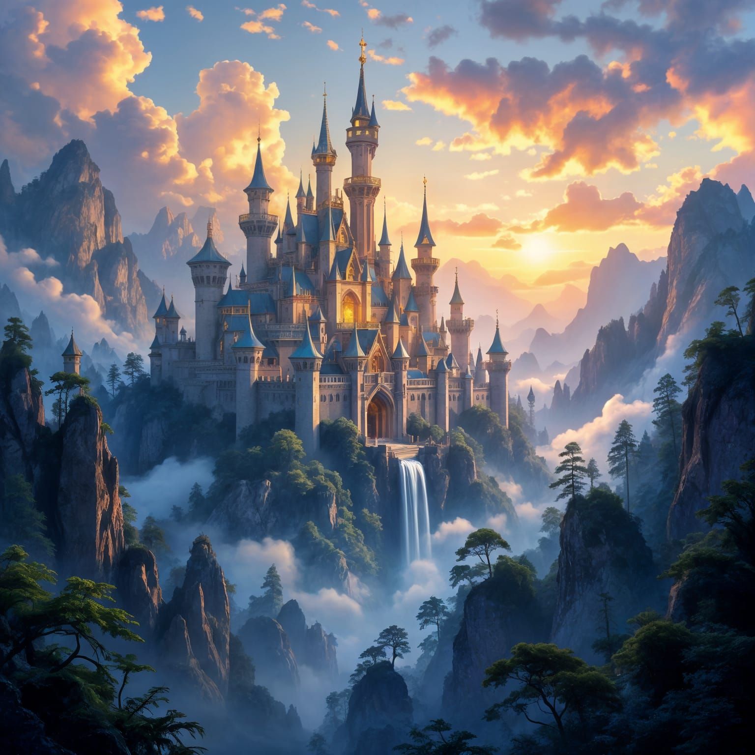 Fantasy World of Magic: Intricate Digital Painting