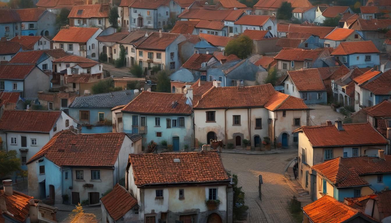 Impressionistic Horse Rider at Golden Hour
