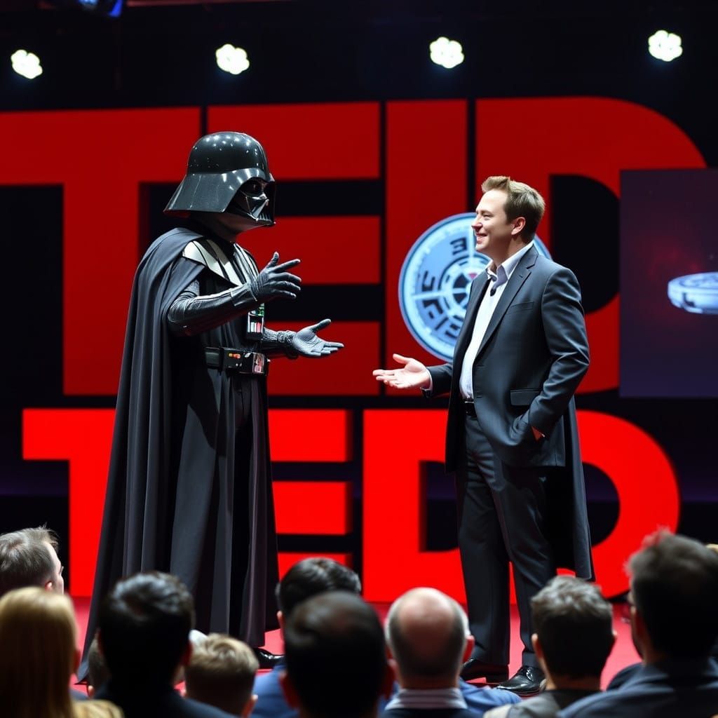 Death Star Debut: Darth Vader and Elon Musk Engage in Futuri...