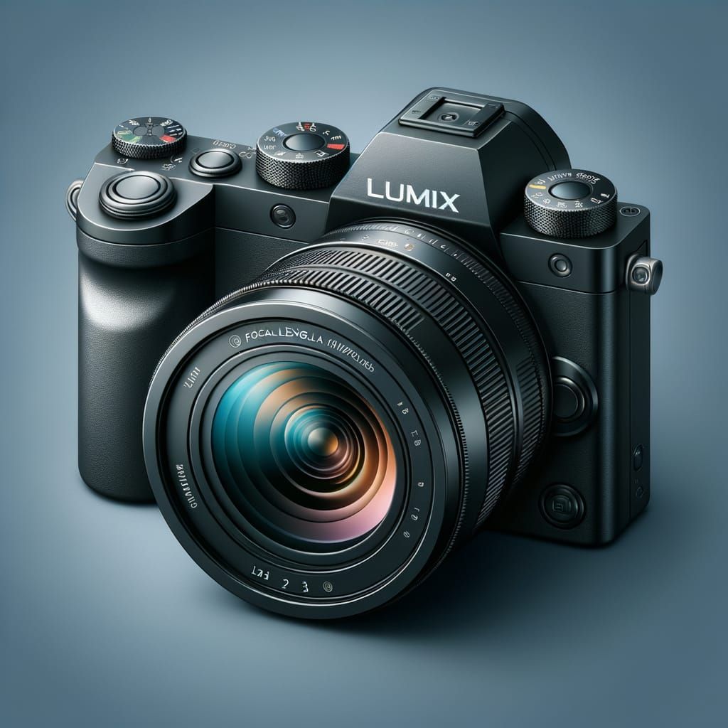 Lumix Digital Camera in Elegant Black with Advanced Lens Con...