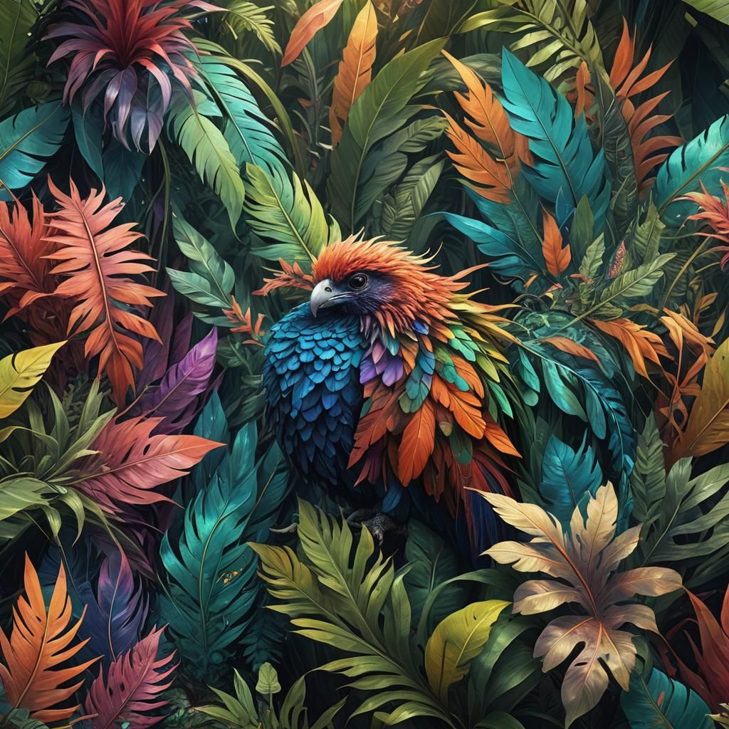 Terra Ultima: Iridescent Animals in a Lush Jungle