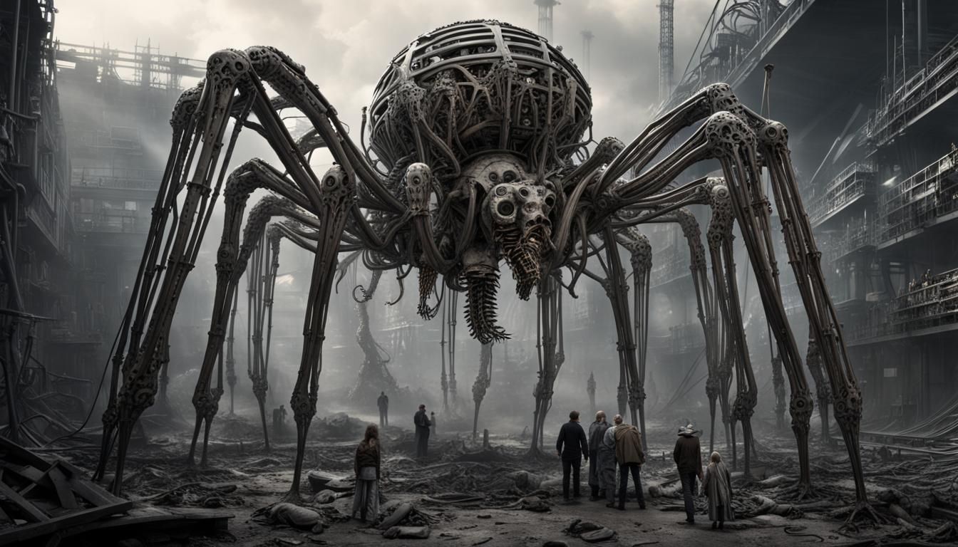 Giant mechanical spider