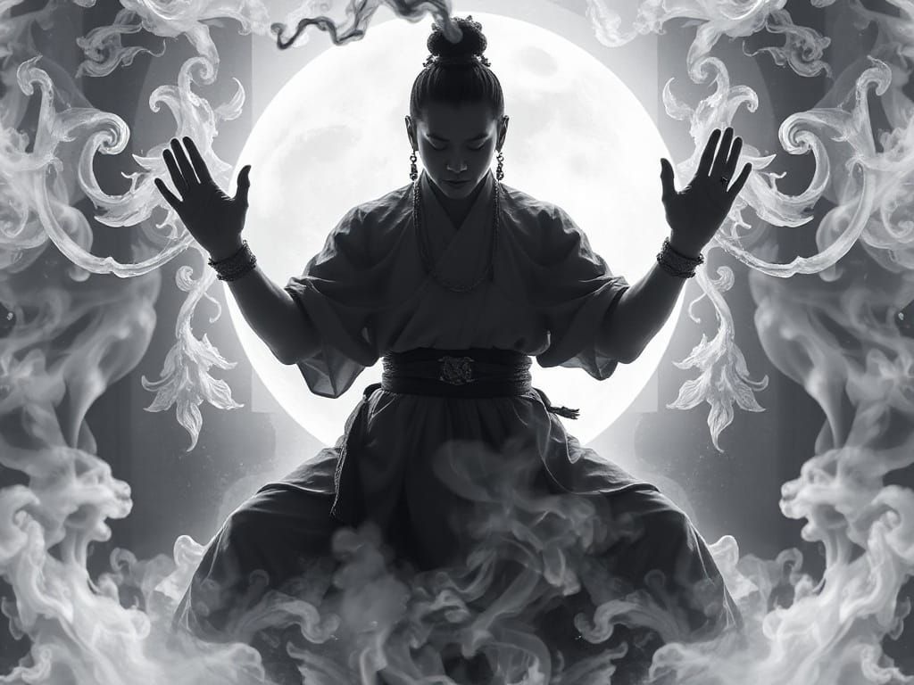 Ethereal Yin and Yang Harmony