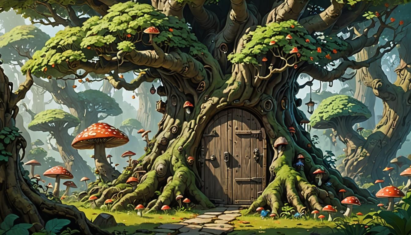 Bonsai Tree Home to a Forest Dryad