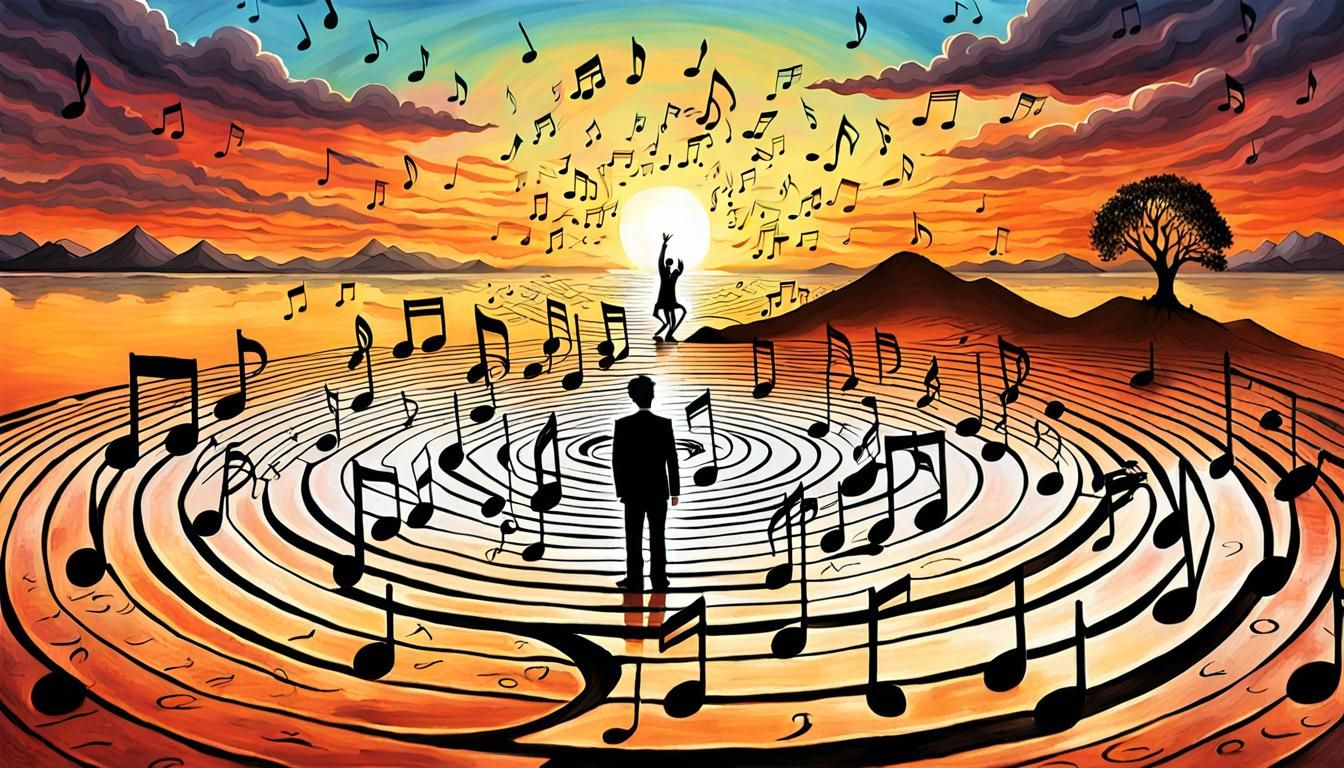 Surreal Musical Transformation Drawing with Singing Choir