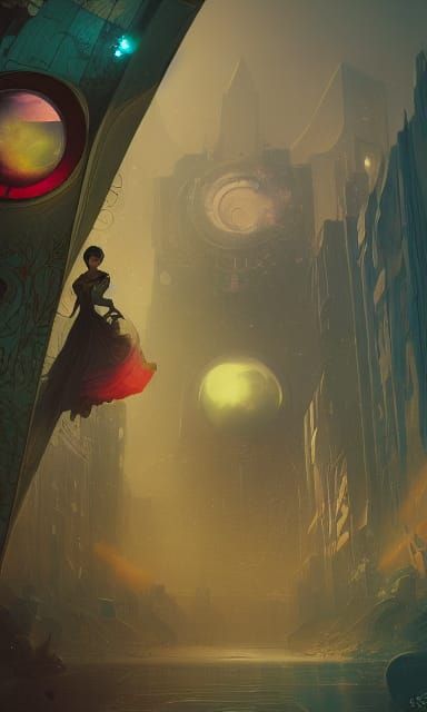 Berlin Wall Nuclear Atmosphere Fantasy Art