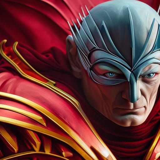 Futuristic Renaissance Portrait with Dynamic Lighting