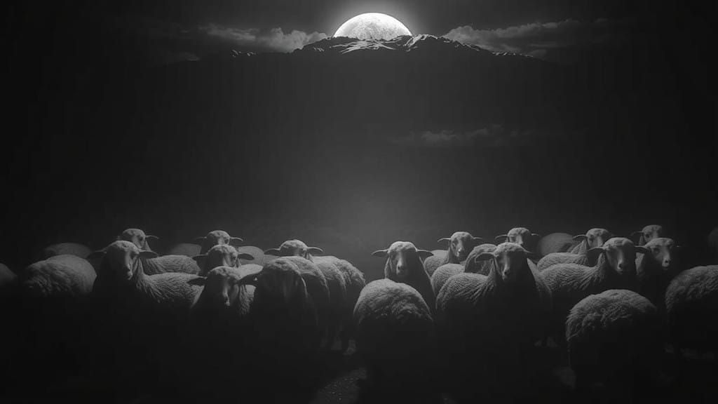 Dystopian Monochromatic Visions in Sci-Fi Art