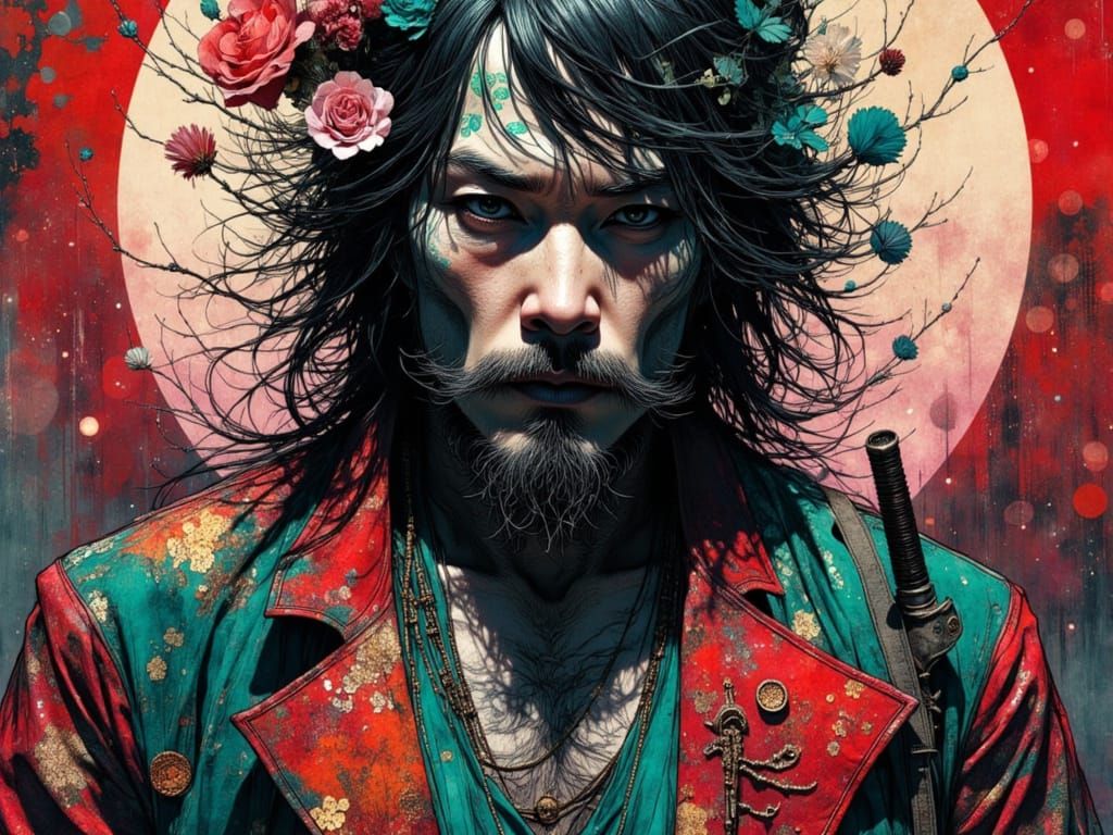 Tattooed Yakuza Mobsters in Dark Attire