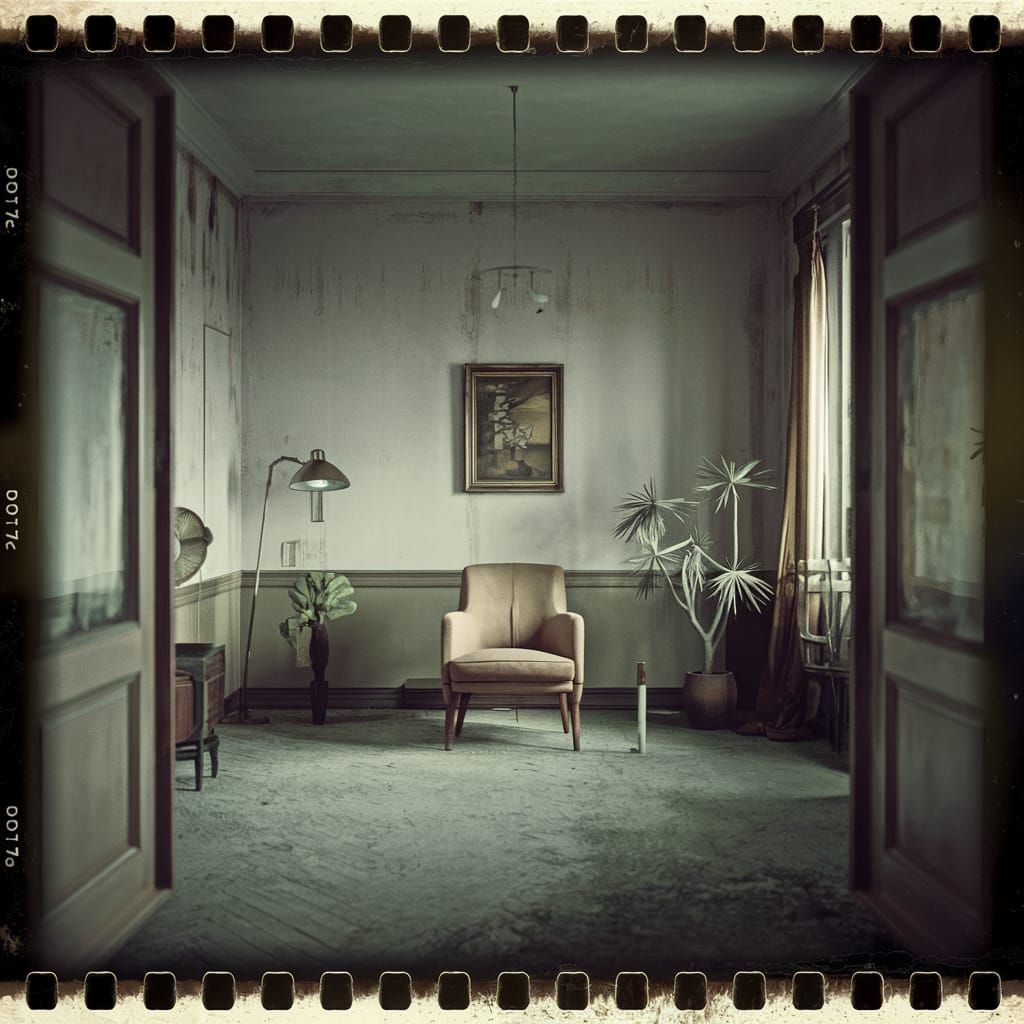 Eerie Deserted Room in Liminal Space