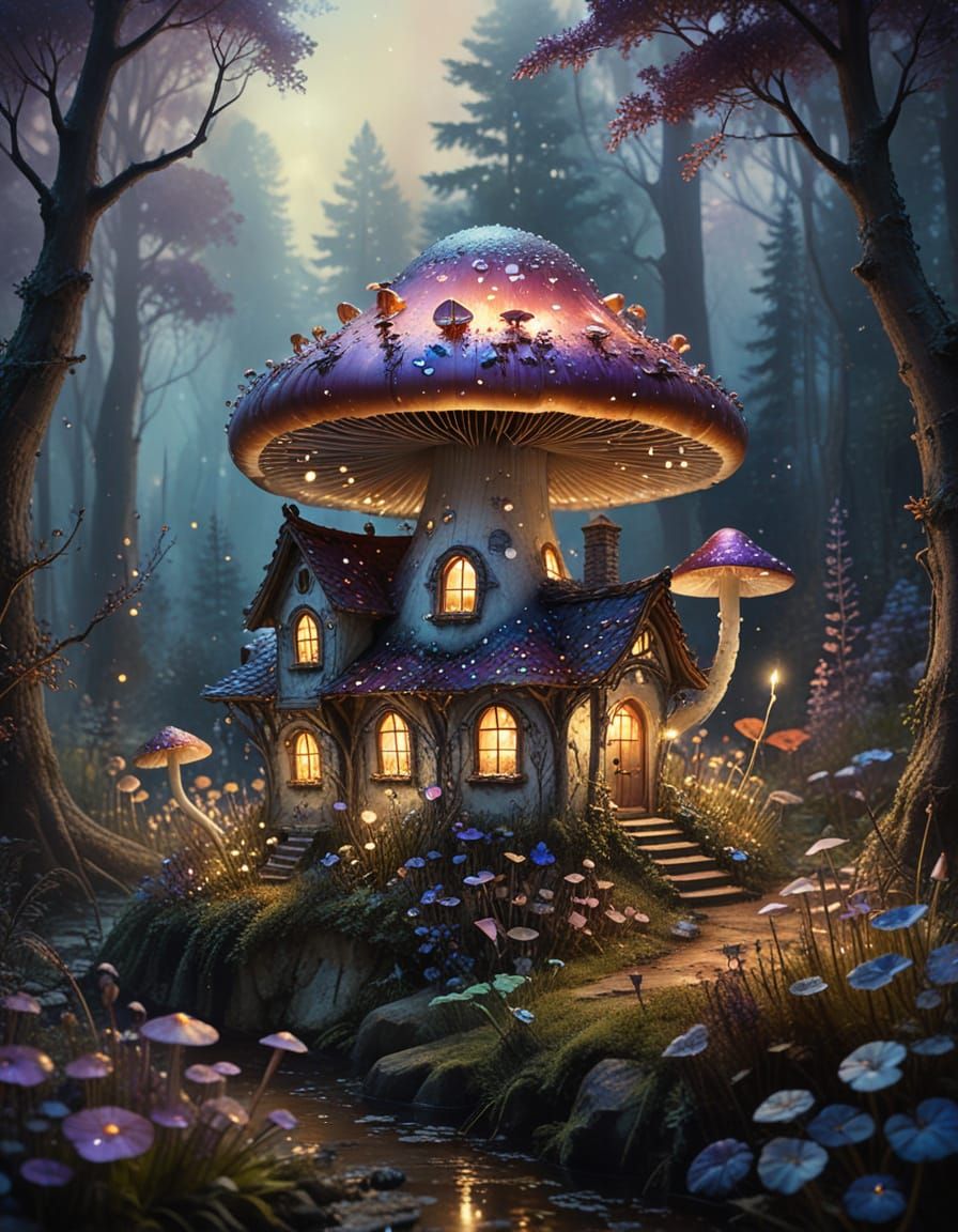 Enchanted Renaissance Mushroom Mansion
