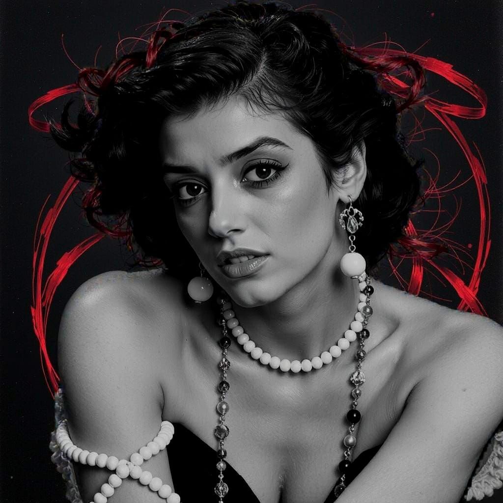 Abstract Swirls of Crimson and Scarlet Hues