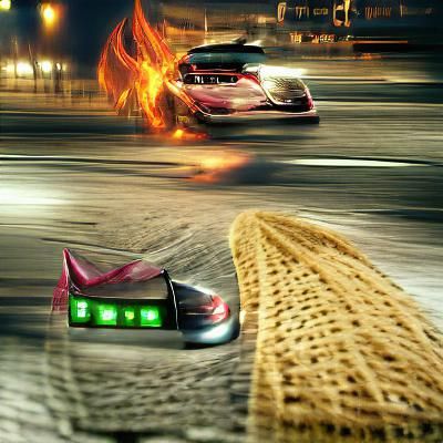 Abstract Speedscape: Neon Acceleration in Digital Art