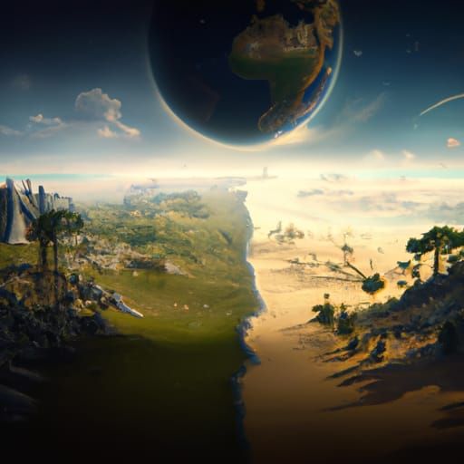 Worlds Collide: Desert and Forest on Flat Earth