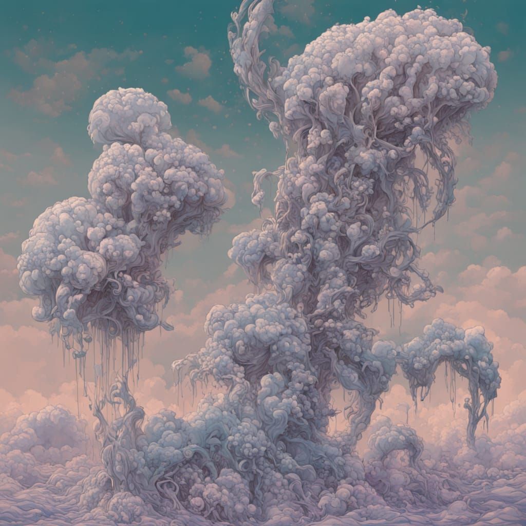 Holographic Fractal Spire of Quasar Event in 3D Neon Style