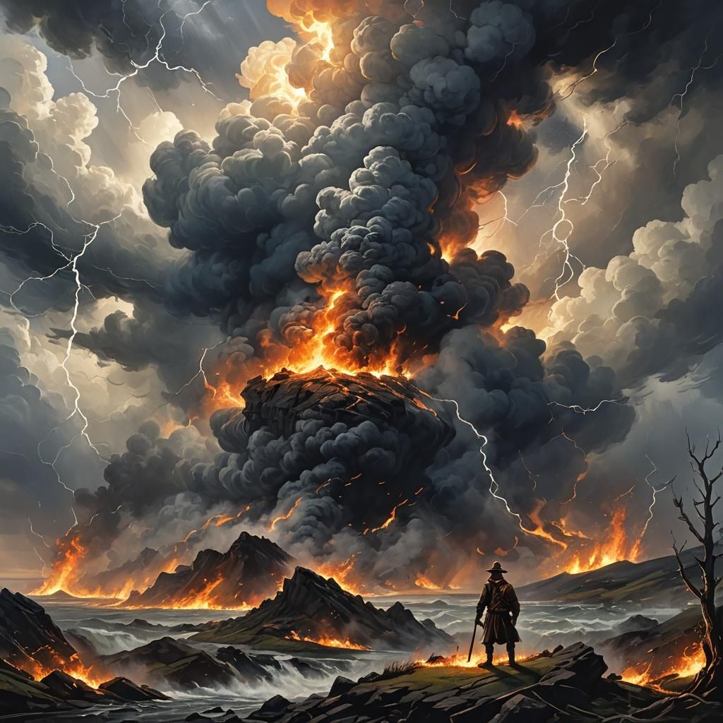 Biblical Storm: Four Winged Creatures Emerge