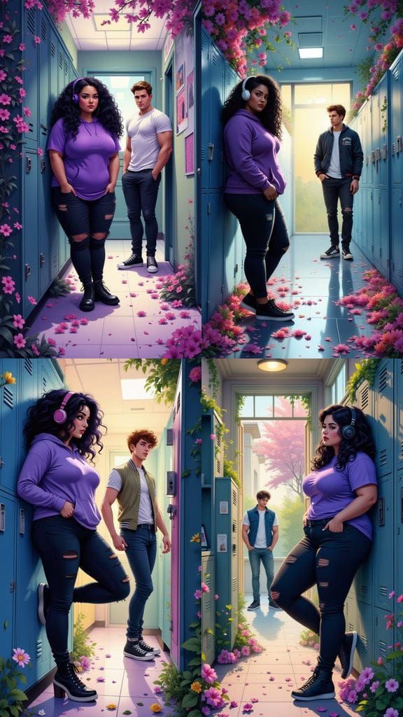 Whimsical YA Romance Book Cover: Amongst Wallflowers