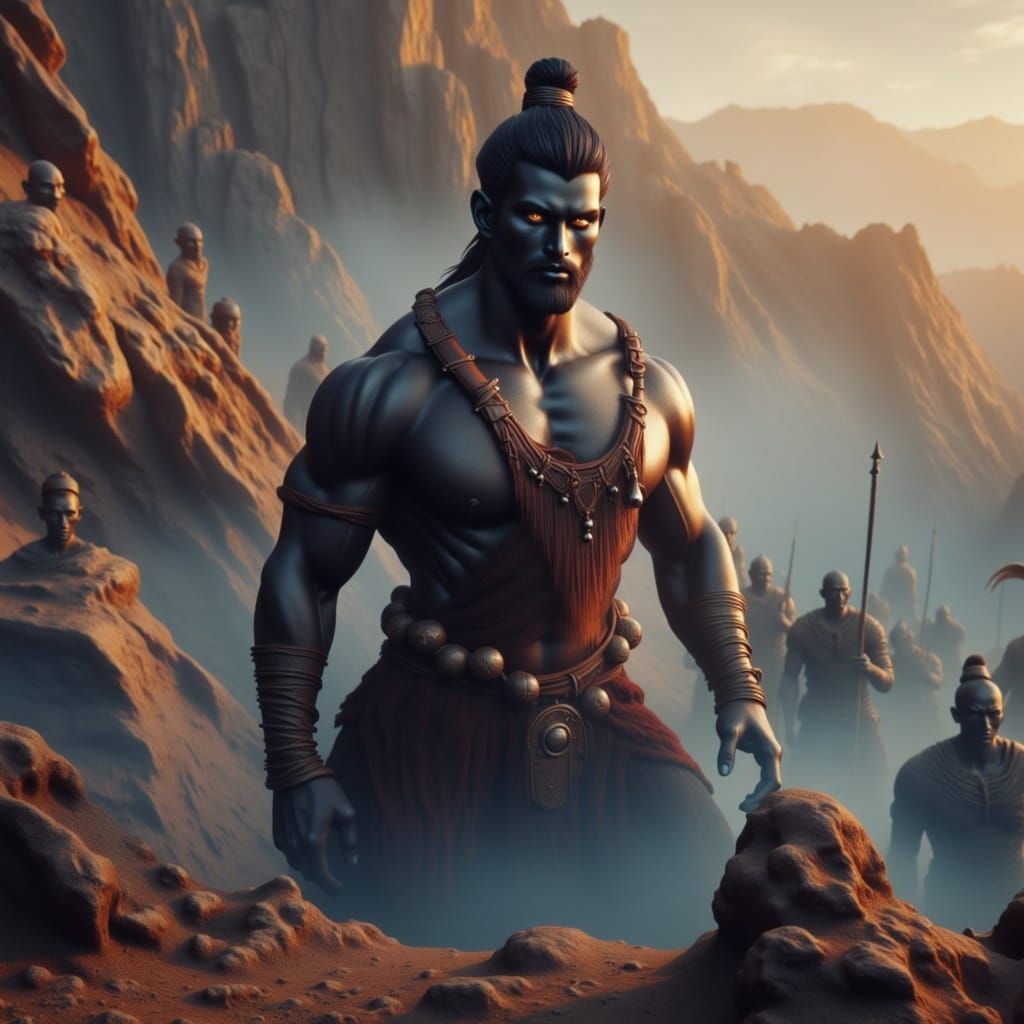 Mysterious Shadow Figure of Kaal Bhairava