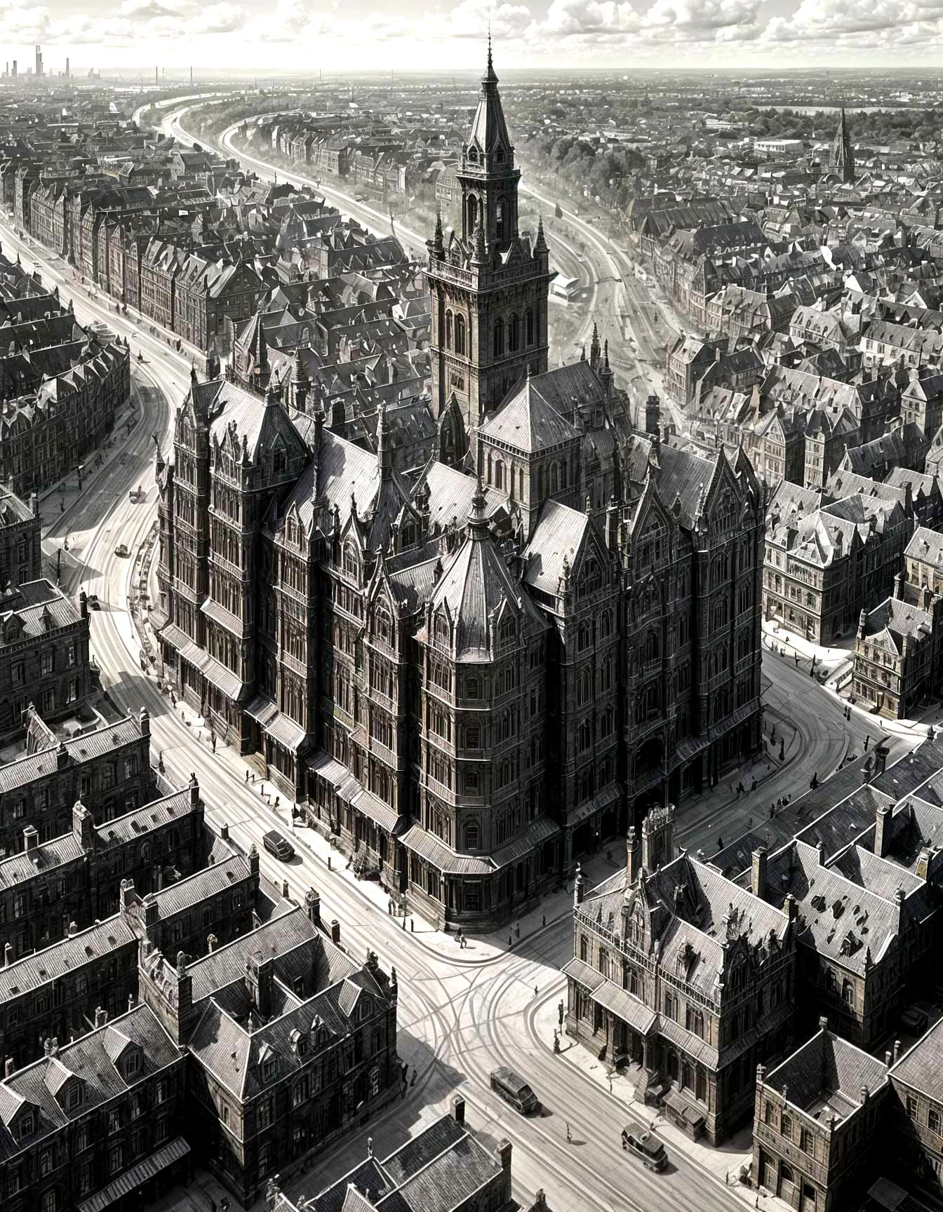 Edwardian Megastructure in Urban Sprawl